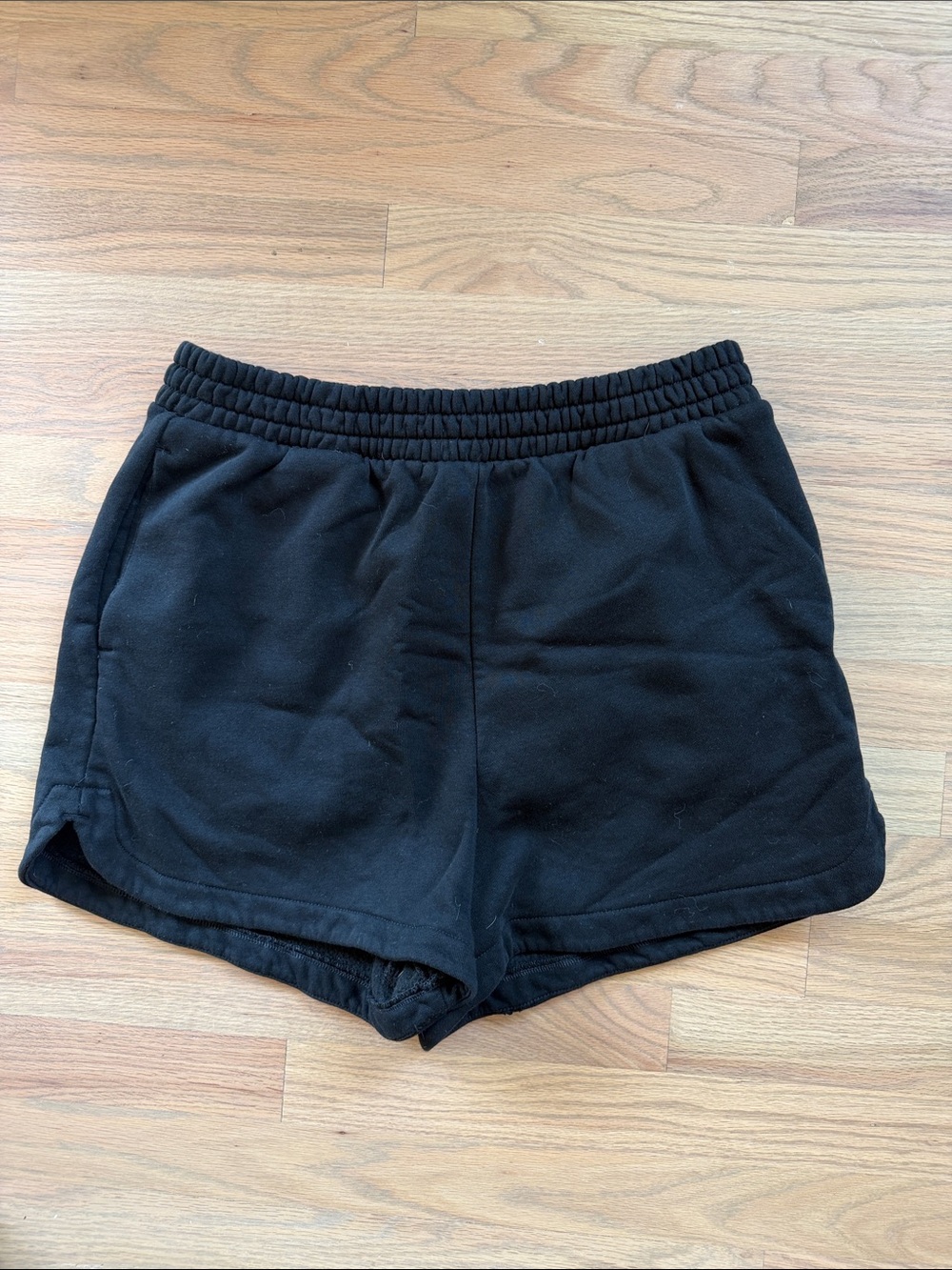 GAP Black Women's Cotton Athletic Elastic Waist Shorts Size LG